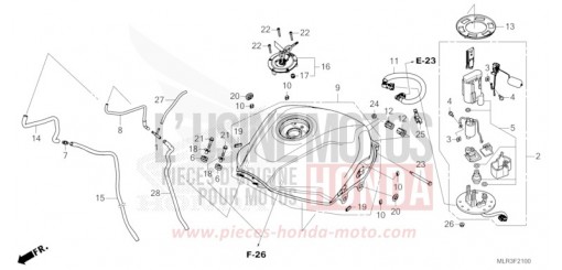 FUEL TANK/FUEL PUMP CBR500RAR de 2024